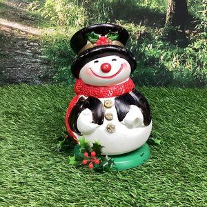 Vintage Snowman Top Hat Blow Mold